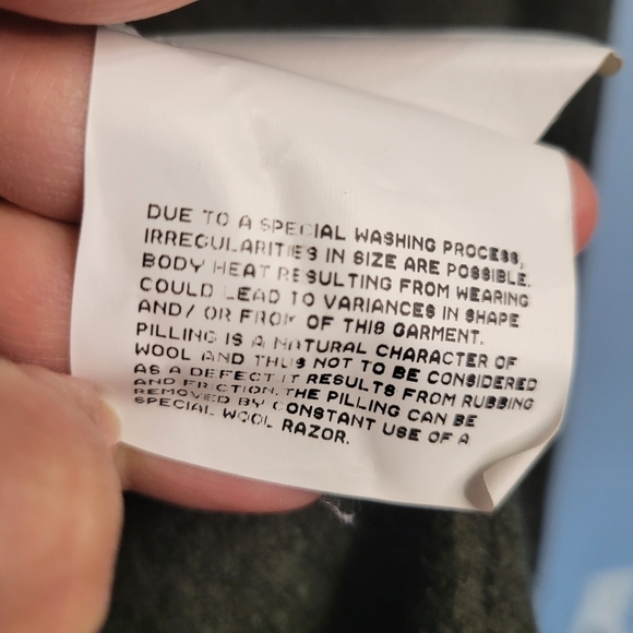 Wool Lagenlook Oversized Tunic Top Made in Germany Green Small - Picture 12 of 12